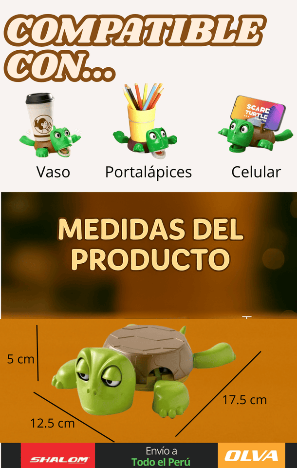 PACK X3 POSAVASOS TORTUGA