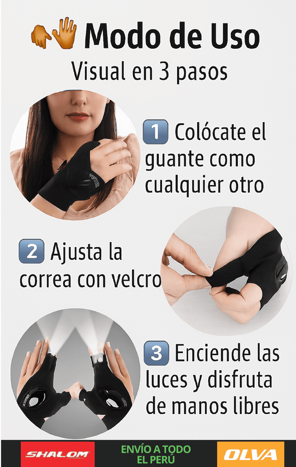 GUANTES CON LUZ
