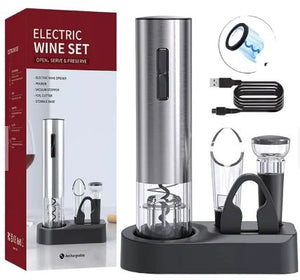 SET DESTAPADOR DE VINOS 4 EN 1 PREMIUM