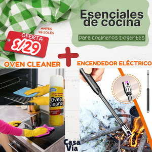 PACK COCINA: QUITAGRASA + ENCENDEDOR ELECTRICO