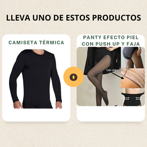 CAMISETA TÉRMICA/ PANTY EFECTO PIEL