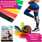 SET DE 5 BANDAS ELÁSTICAS PARA EJERCICIOS