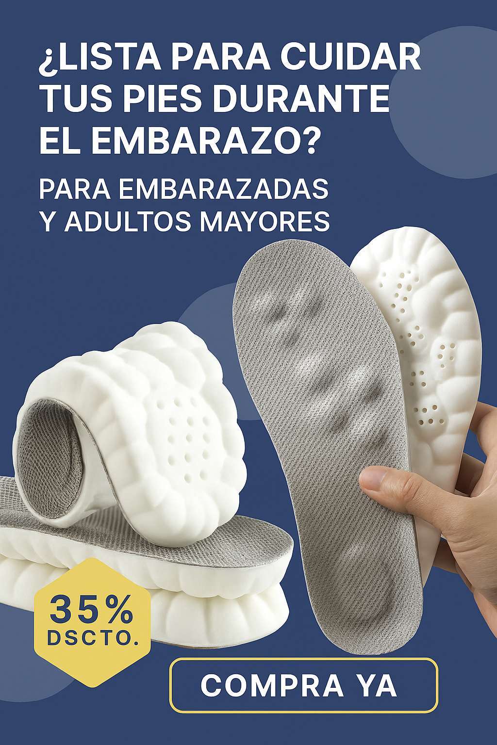 PLANTILLAS ORTOPÉDICAS ULTRA SOFT TM IDEAL PARA EMBARAZADAS